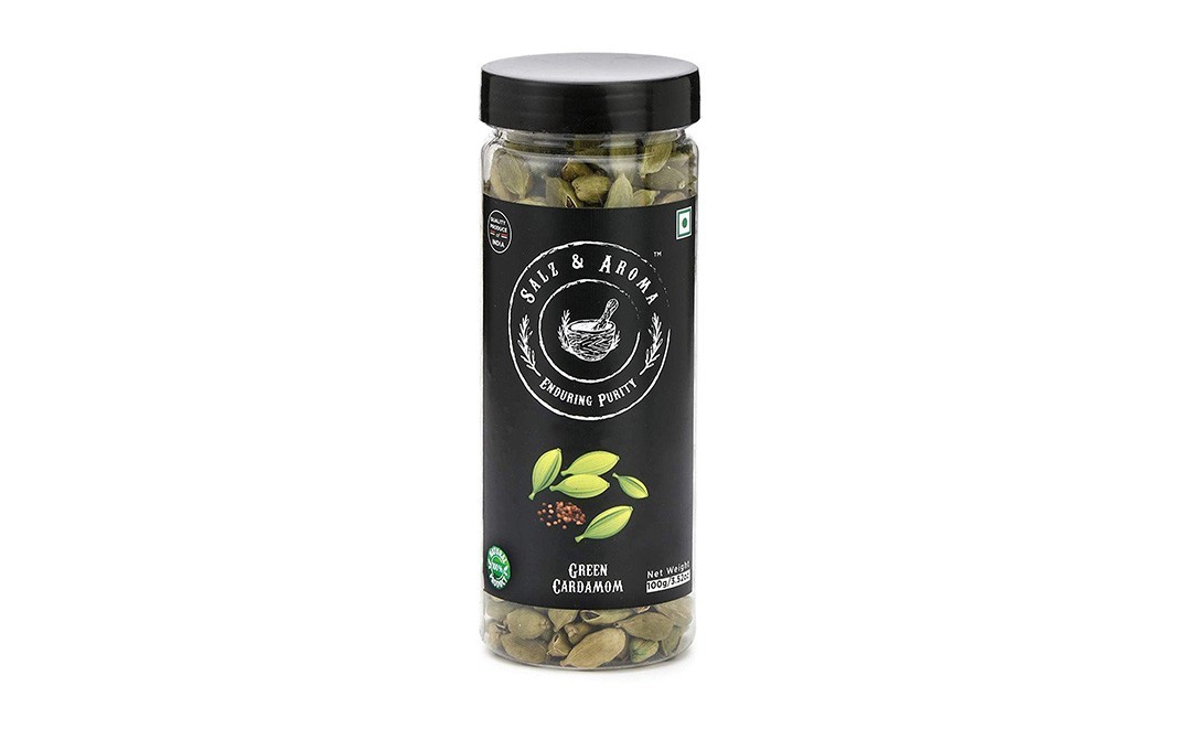 Salz & Aroma Green Cardamom    Plastic Jar  100 grams